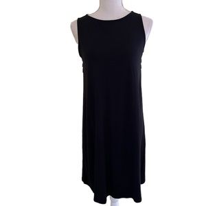 J. Jill Black Wearever Collection Sleeveless Pleated Back Knit Dress XSP